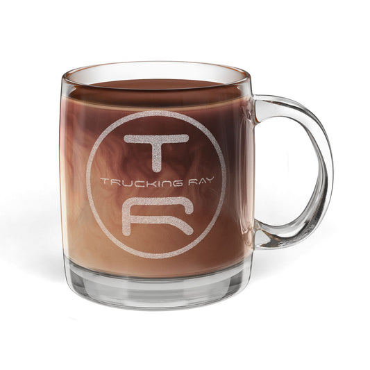 Glass Coffee Mug, 12.25oz